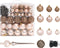 vidaXL - Kunstkerstboom - met - verlichting - en - kerstballen - 240 - cm - PVC - roze