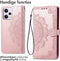 iMoshion Hoesje Geschikt voor Xiaomi Redmi Note 12 Pro Hoesje Met Pasjeshouder - iMoshion Mandala Bookcase - Rosé Goud