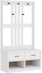 vidaXL - Halboom - SANDENS - wit - 87x40x159,5 - cm - massief - grenenhout