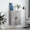 vidaXL - Hangkast - 69,5x34x90 - cm - grijs - sonoma - eikenkleurig