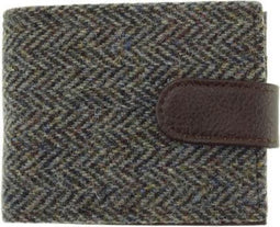 Heren Portemonnee Barra Heather Visgraat - Harris Tweed - Glen Appin of Scotland