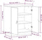 vidaXL - Dressoir - 65,5x40x75 - cm - massief - grenenhout