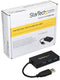 Startech.com HB30A3A1CFB - 4-Port USB Hub - USB 3.0 - 3x USB-A en 1x USB-C - Zwart