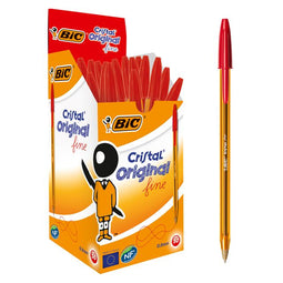 Bic balpen Cristal Fine rood