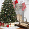 THE TWIDDLERS - Ronde witte pluche kerstboomrok - Kerstaccessoire sneeuweffect 90 cm diameter (1 stuk)