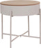 Bijzettafel Sisco - Ø40cm - met opbergruimte - grijs
