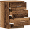 vidaXL - Nachtkastjes - 2 - st - 38x35x55 - cm - bewerkt - hout - oud - houtkleurig