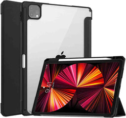 imoshion Tablet Hoes - Geschikt voor iPad Pro 11 (2022) / Pro 11 (2021) / Pro 11 (2020) / Pro 11 (2018) - Trifold Hardcase Bookcase - Zwart