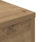 vidaXL - Salontafel - 55x55x30 - cm - bewerkt - hout - artisanaal - eikenkleurig