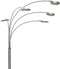 Mexlite Synna 1327ST - Vloerlamp - Draaibaar dimbaar LED - Zilver