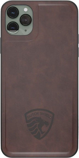 Backcover Hoes Geschikt voor iPhone 12 - Hoesje Bookcase met Anti Skim Bescherming Pasjes - 2 in 1 Cover - Brown - Luxe Telefoonhoesje Wallet Case Pasjeshouder PU Leder