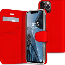 Accezz iPhone 13 Pro - Wallet Softcase Booktype - 3 pashouders - Rood