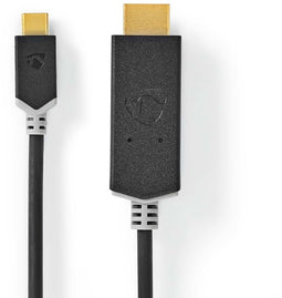 Nedis CCBW64655AT20 - USB-C naar HDMI Adapter - 4K@60Hz - Grijs
