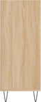 vidaXL - Hoge - kast - 57x35x90 - cm - bewerkt - hout - sonoma - eikenkleurig