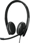 EPOS ADAPT 165 USB II - On-ear USB-headset met 3,5 mm-aansluiting - Zwart