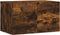vidaXL - Wandkast - 60x36,5x35 - cm - bewerkt - hout - gerookt - eikenkleurig