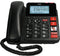 Fysic FX3960 - Vaste telefoon met antwoordapparaat en draadloze SOS paniekknop, zwart