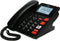 Fysic FX3960 - Vaste telefoon met antwoordapparaat en draadloze SOS paniekknop, zwart