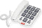 Fysic FX575 - Vaste telefoon met grote toetsen, wit/grijs