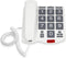 Fysic FX575 - Vaste telefoon met grote toetsen, wit/grijs