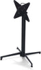 X Cross Tafelpoot Laag Zwart 74 cm - 11001 - Hpl Tafelblad 70x70cm - VEBA 110031077 - Horeca & Professioneel