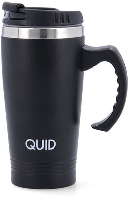 Thermische Beker met Deksel Quid Cocco Met handvat Roestvrij staal Zwart 450 ml