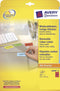 Avery L6038-20 - Mini Etiketten - Permanent klevend - Rood (960 stuks)