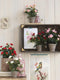 Mica Decorations Rozenstruik Kunstplant in Bloempot Stan - H33 x Ø25 cm - Roze
