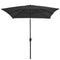 vidaXL - Parasol - met - metalen - paal - 300x200 - cm - antraciet