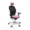 Jorquera Piqueras y Crespo 3D086G1 - Bureaustoel met hoofdsteun - Verstelbare hoogte ademend - Roze