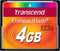 Transcend TS4GCF133 - CompactFlash 4GB - Ultra-snel 133X - (1 stuk)