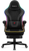 Huzaro Force 4.6 - Gamingstoel - RGB LED-verlichting met voetsteun - Zwart