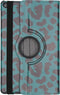 Tablet Hoes Geschikt voor Samsung Galaxy Tab A 10.1 (2019) - 360° Draaibare Design Bookcase - Meerkleurig /Leopard Green