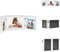 vidaXL - Drieluikfotolijst - 28x18 cm + 2x(13x18 cm) - wit