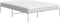 vidaXL - Bedframe - metaal - wit - 150x200 - cm