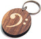 Berben Design Sleutelhanger F-Sleutel - Noten/Esdoorn - 3.5 x 3 x 0.6cm