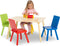 Delta Children - Kindertafel met 4 Stoelen - Kinderkamer - Duurzaam Hout - Kleurrijk