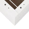 vidaXL - Plantenbak - 60x60x72,5 - cm - massief - grenenhout - wit