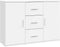 vidaXL - Dressoir - 91x29,5x65 - cm - bewerkt - hout - wit