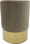 SVJ Kruk Rond - 32 x 32 x 42 cm - Polyester - Taupe