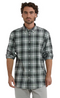 McGregor 5108 MM252.6001.12 - Flanellen Overhemd - 100% Katoen - Groen/Grijs/Wit geruit (Winter Sage) - XL
