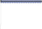 vidaXL - Luifel - handmatig - uittrekbaar - met - LED - 450x300 - cm - blauw - en - wit