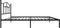 vidaXL - Bedframe - met - hoofdbord - metaal - zwart - 100x190 - cm