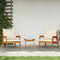 vidaXL - Tuinstoelen - 2 - stuks - 59,5x65x71,5 - cm - Massief - acaciahout