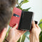 Selencia Galaxy A51 - Echt Lederen Bookcase - 3 Pashouders - Rood