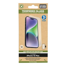 Muvit for Change - Schermbeschermer - Tempered glass - Compatibel met iPhone 15 Plus