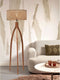 GOOD&MOJO Vloerlamp Java - Bamboe - 50x50x145cm - Driepoot - - Staande lampen voor Woonkamer - Slaapkamer