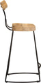 vidaXL - Barkrukken - 2 - st - 49x43x88 - cm - massief - mangohout