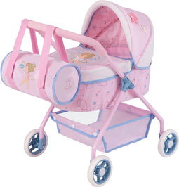 DeCuevas 86051 Mój pierwszy wózek dla lalek z torbą GALA 2023 - 56 cm