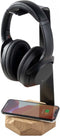 Oakywood 2in1 Headphones Stand - Massief Eiken - Echt Hout Koptelefoon Standaard Houder met 10W Draadloze Oplader